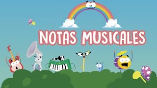 DoRe Mundo Español  Notas Musicales dibujos animados [upl. by Akanke882]