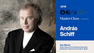 Sir András Schiff Piano Master Class 2016  Itai Navon [upl. by Hpesoj710]