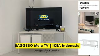 REUNBOXING REVIEW  BAGGEBO Meja TV IKEA Indonesia [upl. by Airad428]