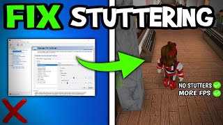 How To Fix Roblox Fps Drops amp Stutters EASY [upl. by Nomaj]