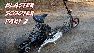 Yamaha Blaster 200cc Drag Scooter Build Part 2 [upl. by Ellinnet]