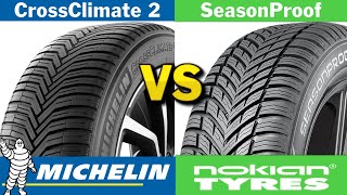 Michelin CrossClimate 2 vs Nokian SeasonProof 2024 Review [upl. by Eerased]