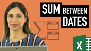 Excel SUMIFS Date Range Formula  Sum between dates amp sum with multiple criteria [upl. by Aerdnua]