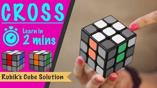 How to make cross in 33 Rubik’s cube  रूबिक्स क्यूब में क्रॉस बनाने का सबसे आसान तरीक़ा। [upl. by Nilyac]