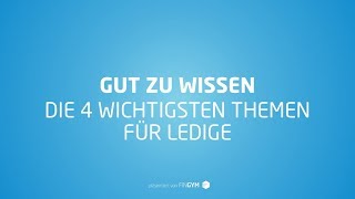 Einkommensteuer Die 4 wichtigsten Themen für Ledige [upl. by Fredkin]