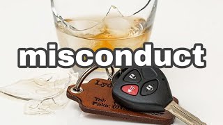 Misconduct meaning in Telugu And English with example [upl. by Ayita694]