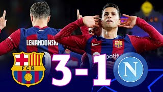 Barcelona vs Napoli 31 Champions League Round of 16 2nd Leg  MATCH REVIEW [upl. by Akihdar938]