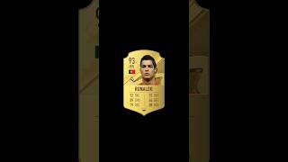 Cristiano Ronaldos Fifa Card Evolution cr7 footballshorts [upl. by Lynnelle]