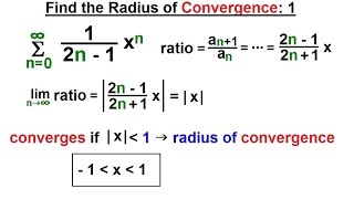 Calculus 2 Infinite Sequences and Series 50 of 86 Find the Radius of Convergence 1 [upl. by Anatolio162]