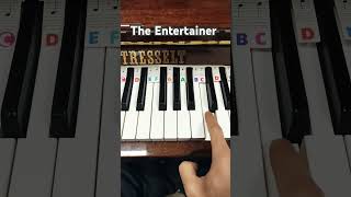 How to play The Entertainer on the piano  Piano Tutorial [upl. by Darcia]