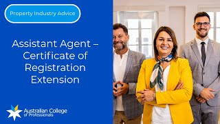 Assistant Agent  Certificate of Registration Extension [upl. by Erida326]