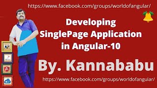 Developing Single Page in Angular10 [upl. by Idoc]