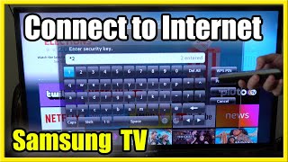 How to Connect Samsung Smart TV to Wifi Internet Setup Tutorial [upl. by Idnil22]