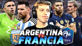 REACCION AL ARGENTINA 3 4 FRANCIA 3 2  FINAL DEL MUNDIAL QATAR 2022 [upl. by Jeraldine]