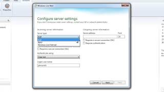 Support Help How to set up your email in Windows Live Mail [upl. by Brigham]