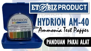 Hydrion AM40 Ammonia Test Papper dan Panduan Cara Pakainya untuk Pengujian NH3  Amoniak Air [upl. by Maibach560]