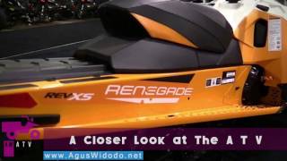 Ski Doo Renegade Adrenaline 1200 Sled 2017 [upl. by Ltihcox]