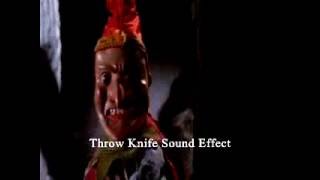 Throw Knife Sound Effect  Efecto de sonido de cuchillo [upl. by Merola]