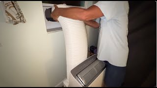 How to set up and use a Toshiba 12000 BTU Portable Air Conditioner [upl. by Tuneberg]