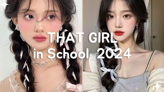 How to be THAT GIRL in school Physically and Mentally in 2024✨❣️thatgirl innerbeauty [upl. by Ariahay]