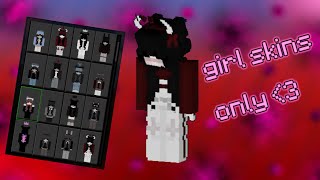 Custom Skinpack over 50 skinscapescosmetics Girls Only [upl. by Nahta364]