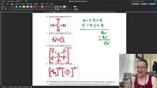 Practice Problems with Lewis Structures [upl. by Yemac]