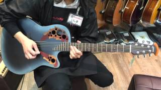 Ovation オベーション Limited Edition Celebrity Elite CE44 Reverse Blue Burst【石橋楽器心斎橋店】 [upl. by Lanta]