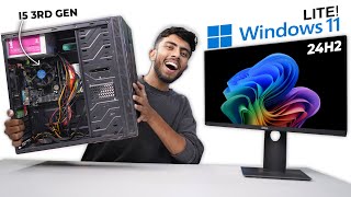 Official Windows 11 LITE 24H2 Released 🤩 By Microsoft Installing amp Trying on My Oldest PC [upl. by Airotkciv699]