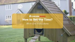 How to Set the Time  ChickenGuard AllinOne [upl. by Yendys]