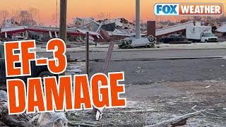 NWS Storm Damage In Clarksville Tennessee Caused By Powerful EF3 Rated Tornado [upl. by Marquez]