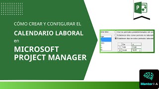 Cómo crear un calendario laboral en Project Manager [upl. by Axia]