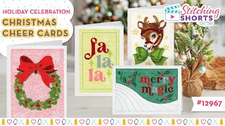 OESD Holiday Celebration  Christmas Cheer Machine Embroidered Cards [upl. by Lokim]