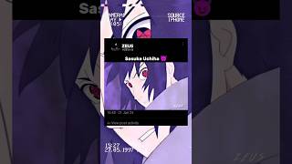 Sasuke Uchiha 😈🔥 anime naruto [upl. by Enomahs]