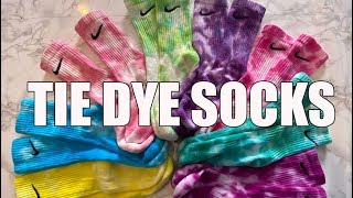 DIY Custom Nike Tie Dye Socks [upl. by Eciryt]