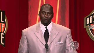 Michael Jordans Basketball Hall of Fame Enshrinement Speech [upl. by Davide]