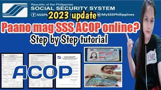 Paano mag comply sa SSS ACOP online 2023 update [upl. by Eylloh]