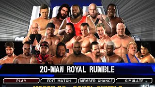 WWE SmackDown Vs Raw 2011  20man Royal Rumble match [upl. by Yobybab]