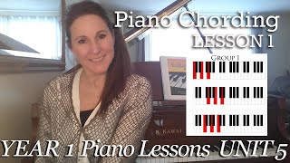 Piano Chording Lesson 1  The 12 Major Chords  51 Video 65  Beginner Piano Chording Tutorial [upl. by Lebbie]