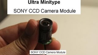 Ultra super small Mini CCD camera module  18mm Φ [upl. by Afirahs]