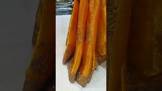 2024new trend saree yellow color pe jari work pe havy saree pls like subscribe🙏 pls like 🙏subscribe🙏 [upl. by Amerd414]