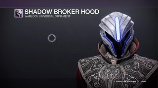 Showcasing The Mass Effect Shadow Broker Warlock Bundle In Destiny 2 [upl. by Ahseela836]