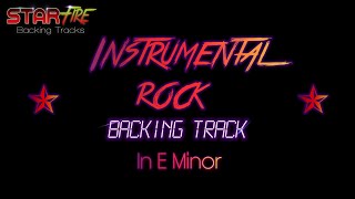 Rock Backing Track With A Satch Boogie Twist In E Minor [upl. by Llemhar]