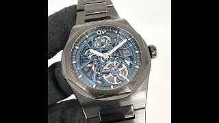 Preowned 2022 Girard Perregaux Laureato Skeleton Earth to Sky Edition 810153243232A Watch [upl. by Phaidra]