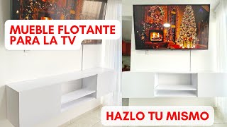 Cómo hacer Mueble para TV con panel flotante [upl. by Elyse]