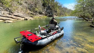 Floating Pristine North GEORGIA River… SMALLMOUTH Bass [upl. by Anilac]