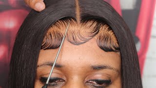 Beginner Friendly EASY Glueless Closure Wig Install Ft Hurela Hair [upl. by Ahsatniuq]