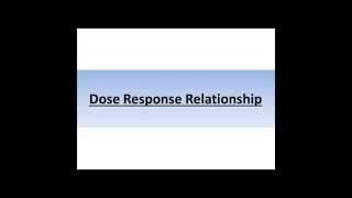 quotDose Response Relationshipquot Explained in a Simple Way [upl. by Otrebmuh]