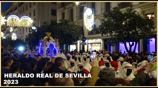 4K  HERALDO REAL DE SEVILLA 2023 AM VIRGEN DE LOS REYES [upl. by Akiret920]