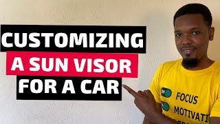 Customizing and Heat Pressing a Sun VisorShade for a Car [upl. by Lj]