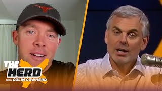 Colt McCoy on Texas vs Oklahoma Kyler Murray and what makes McVay amp Harbaugh special  THE HERD [upl. by Asnarepse413]